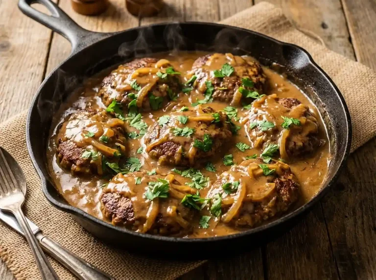 Amish Hamburger Steak Bake Recipe