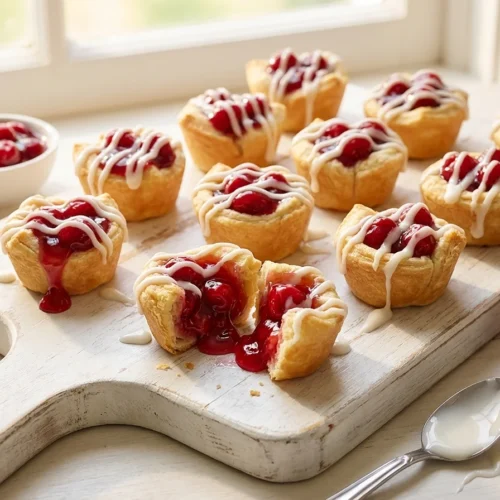 Quick Cherry Pie Bites