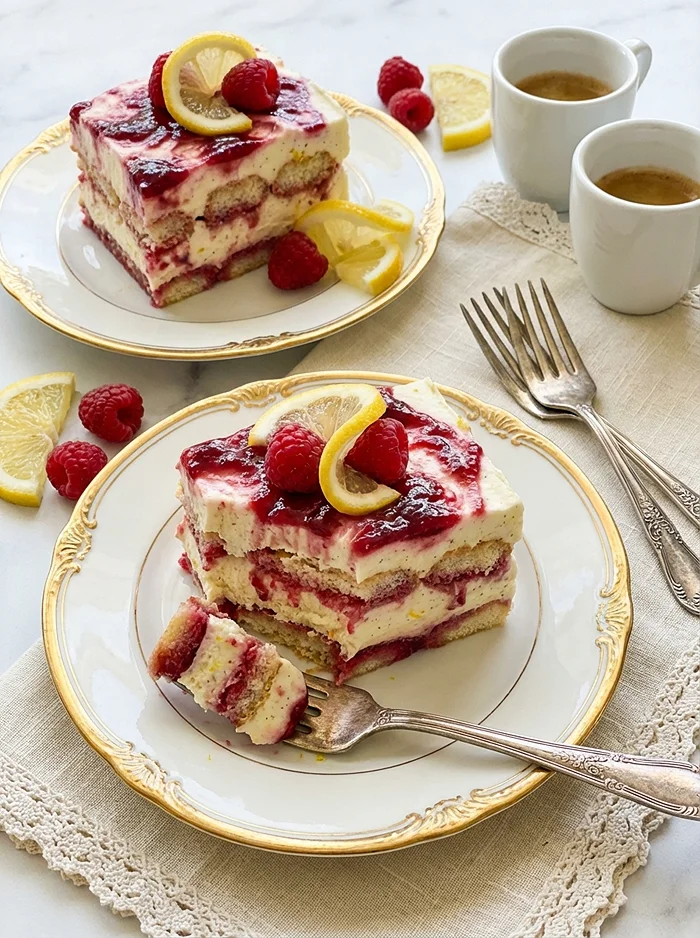 Raspberry Mascarpone Tiramisu