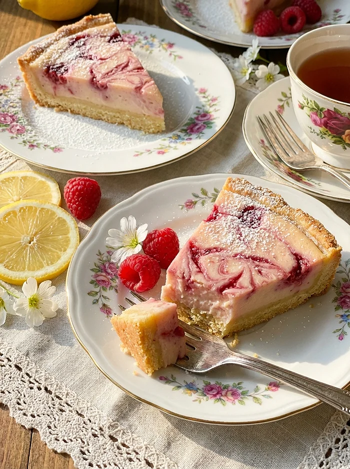 Lemon Raspberry Bars 4 Recette Dessert