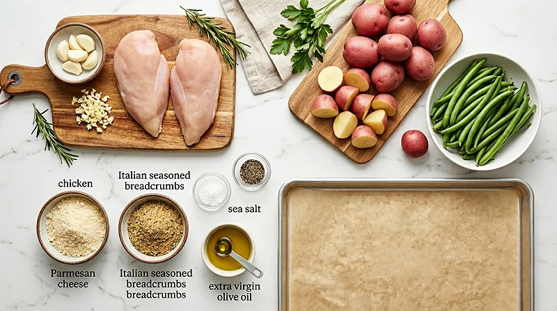 Parmesan Crusted Chicken Sheet Pan Dinner 2 Sheet Pan Recipes For Family