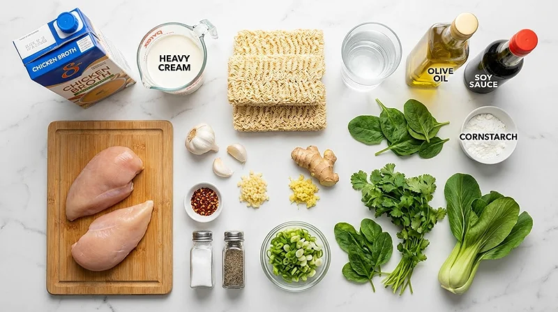 Creamy Garlic Chicken Ramen 2 Soup Recipes Ramen