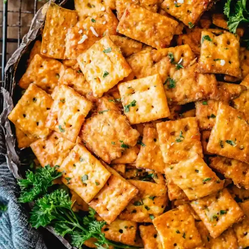 Sourdough Cheese Crackers
