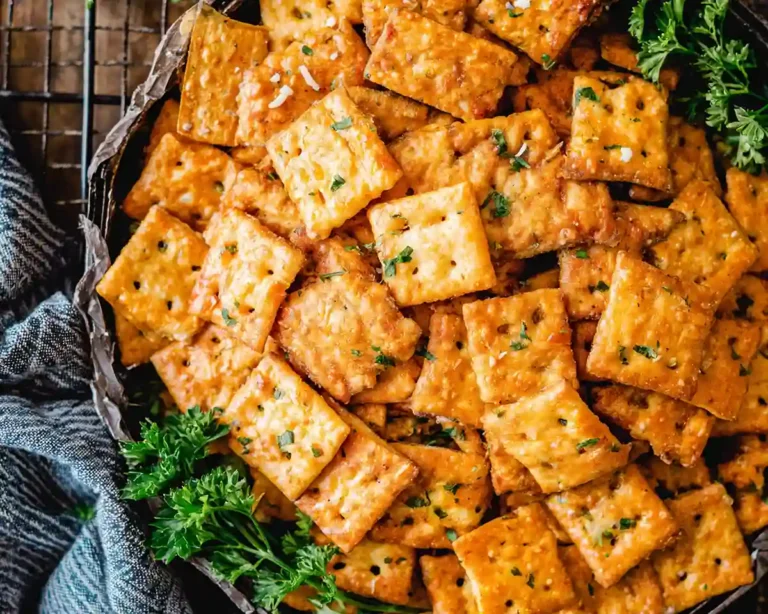 Sourdough Cheese Crackers