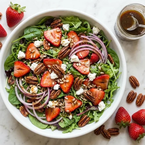 Spring Mix Salad with Balsamic Honey Dressing