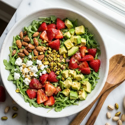 Strawberry Crunch Salad with Champagne Vinaigrette
