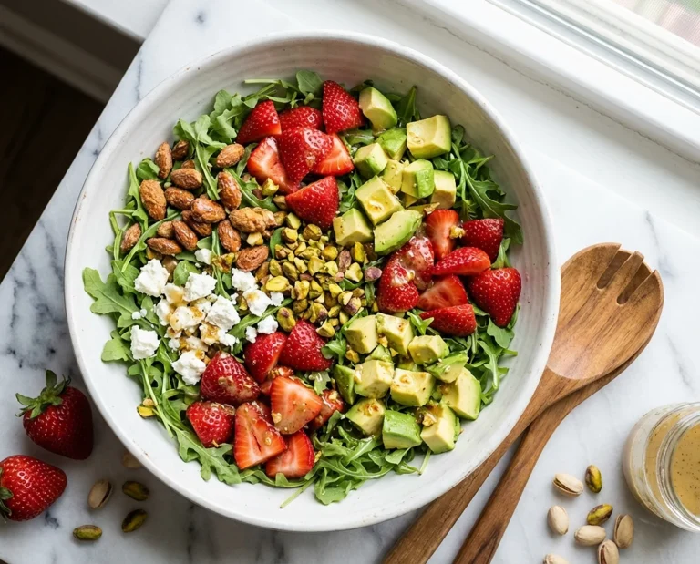 Strawberry Crunch Salad with Champagne Vinaigrette