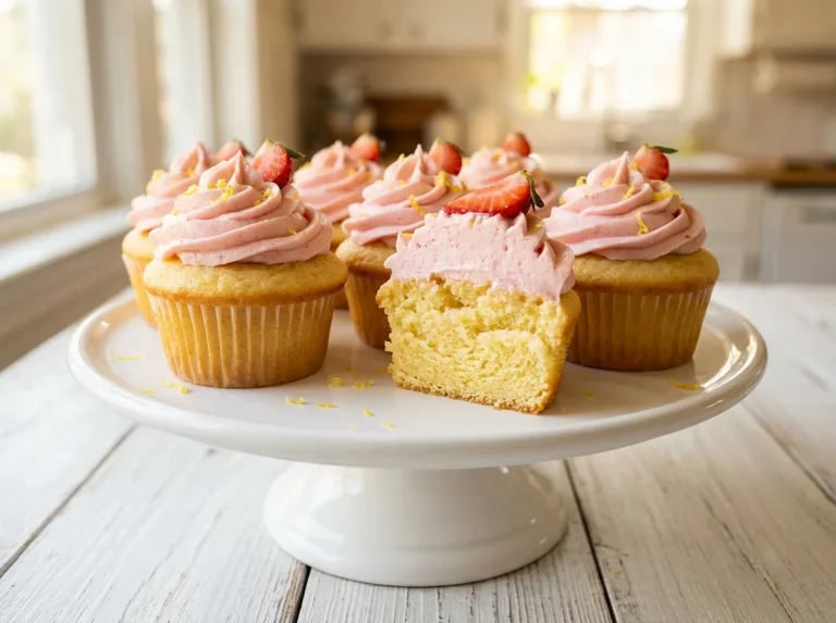 Strawberry Lemonade Cupcakes