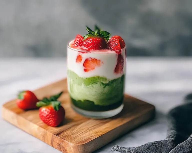 Strawberry Matcha Latte