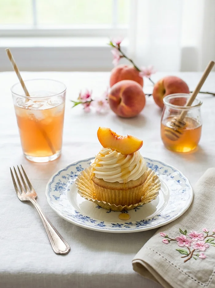 Vanilla Peach Cupcake Recipe