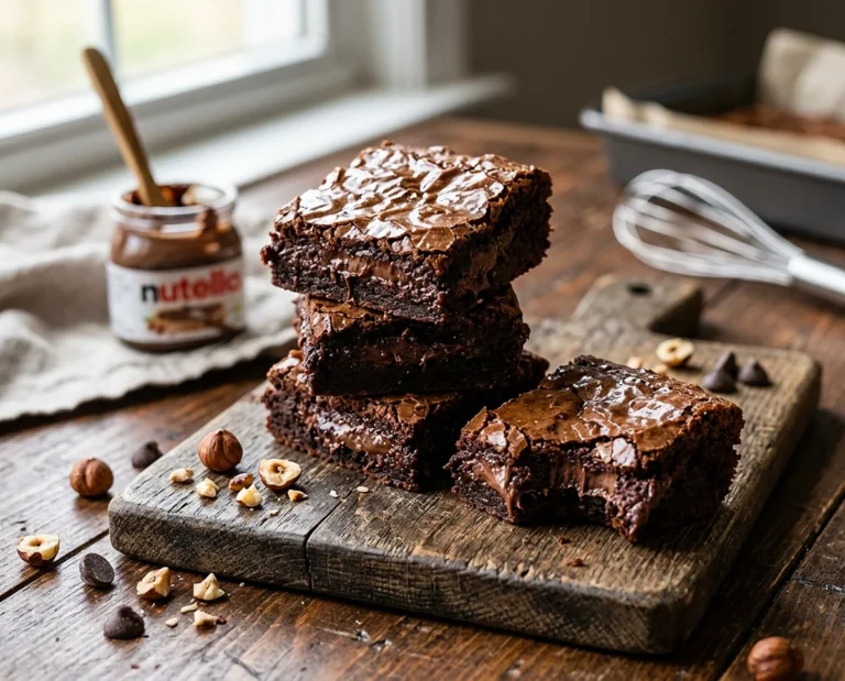 4-Ingredient Nutella Brownies