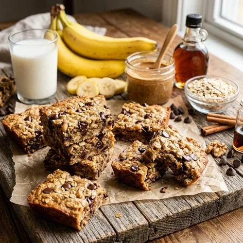 Banana Oatmeal Bars