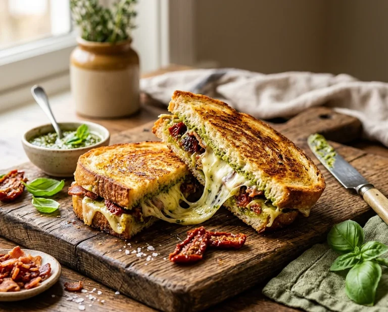 Best Pesto Grilled Cheese