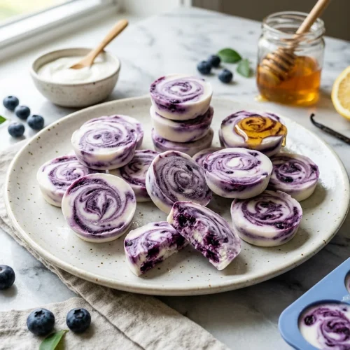 Blueberry Swirl Yogurt Bites