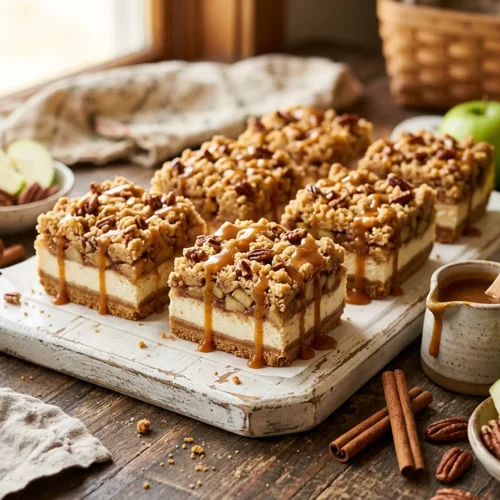Caramel Apple Cheesecake Bars Recipe