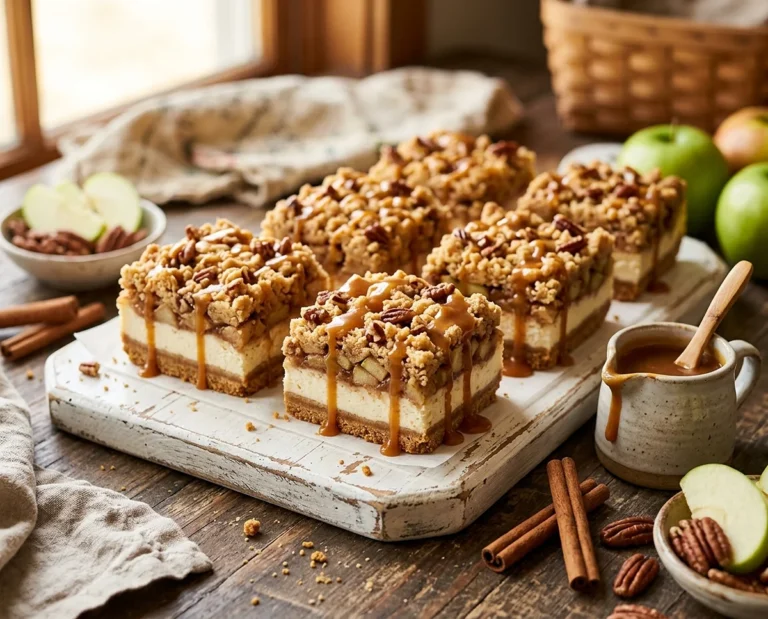 Caramel Apple Cheesecake Bars Recipe