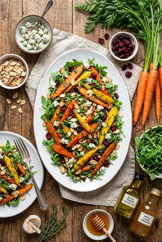 Roasted Carrot Salad 4 Carrot Salad With Cranberries