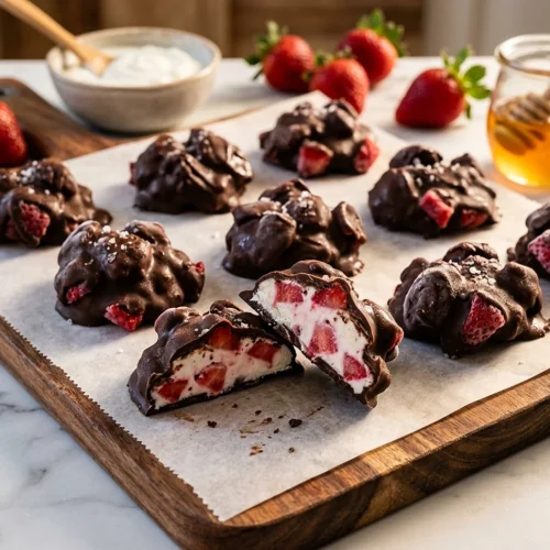 Chocolate Strawberry Yogurt Clusters