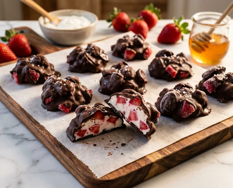 Chocolate Strawberry Yogurt Clusters