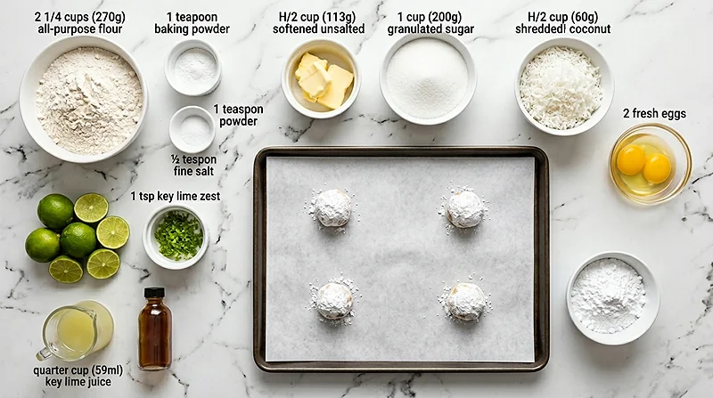 Coconut Crinkle Cookies