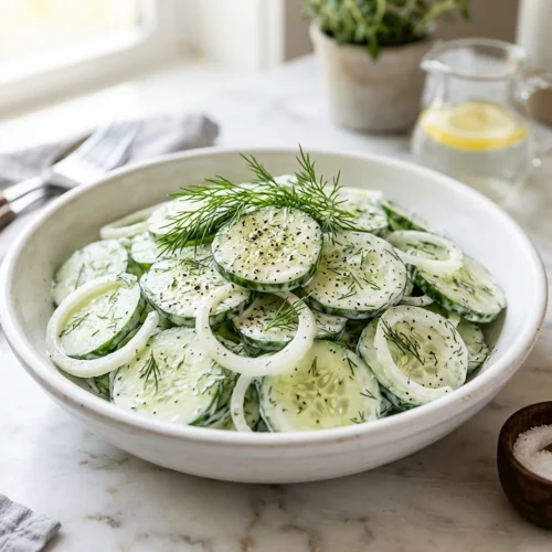 Creamy Cucumber Salad 5 Creamy Cucumber Salad