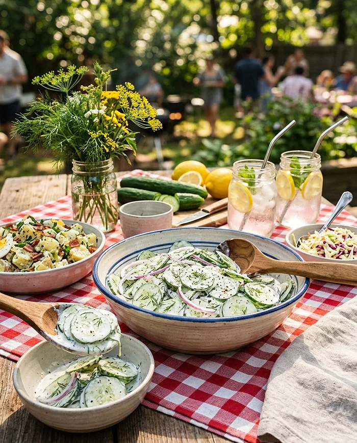 Creamy Cucumber Salad 4 Creamy Dill Cucumber Salad