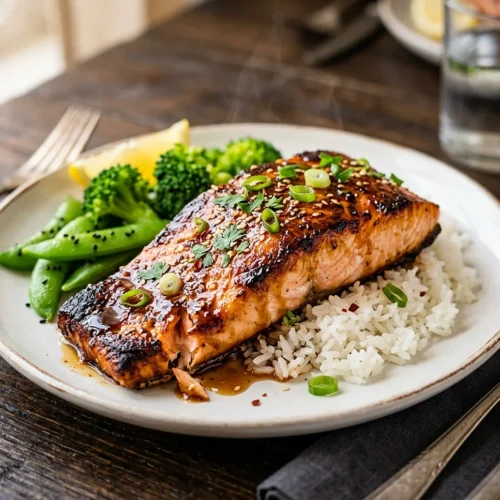 Crispy Honey Garlic Salmon