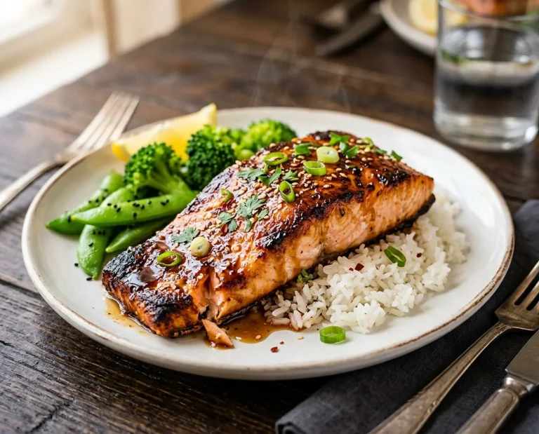 Crispy Honey Garlic Salmon