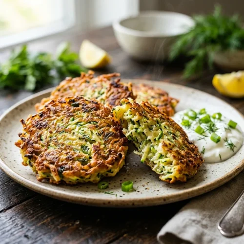 Crispy Zucchini Fritters