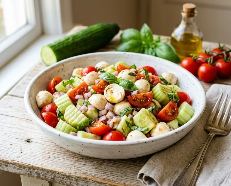 Cucumber Caprese Salad