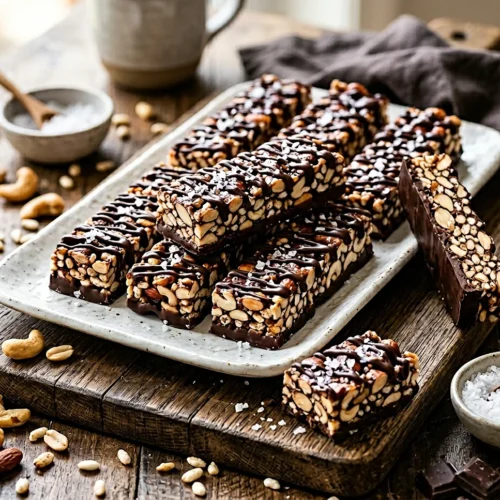 Dark Chocolate Sea Salt Nut Bars