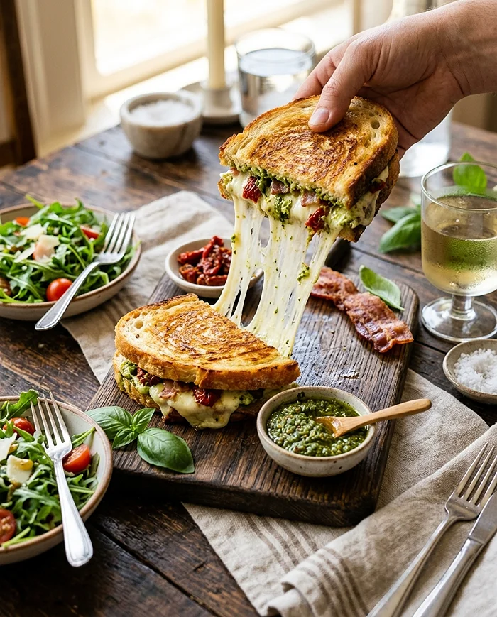 Pesto Grilled Cheese 4 Dinner Recipes Sandwiches