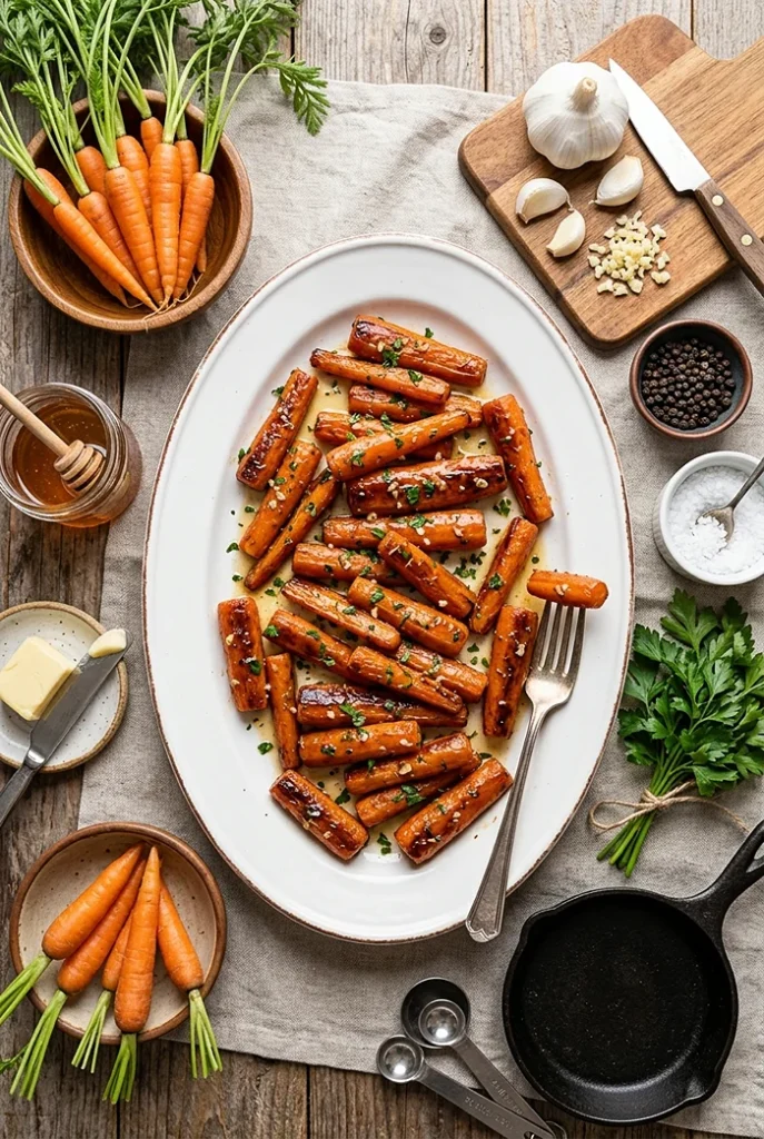Honey Garlic Roasted Carrots 4 Easter Food Main Dish
