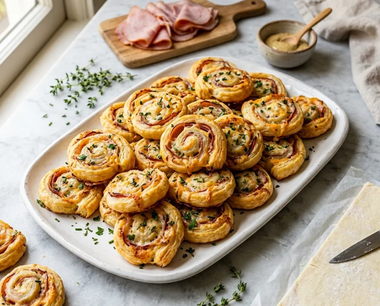 Easter Ham and Cheddar Pinwheels