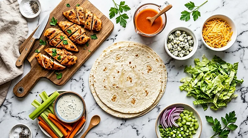 Buffalo Chicken Wrap 2 Easy Buffalo Chicken Wrap