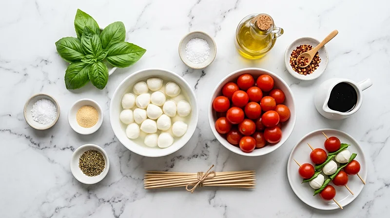 Easy Caprese Skewers