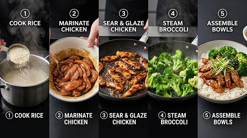 Easy Chicken Rice Bowl