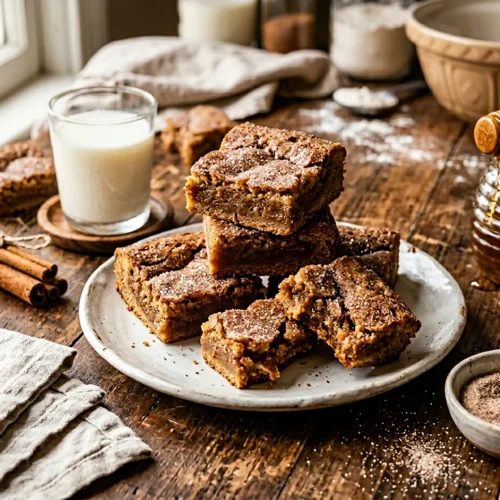 Easy Cinnamon Sugar Blondies 5 Easy Cinnamon Sugar Blondies