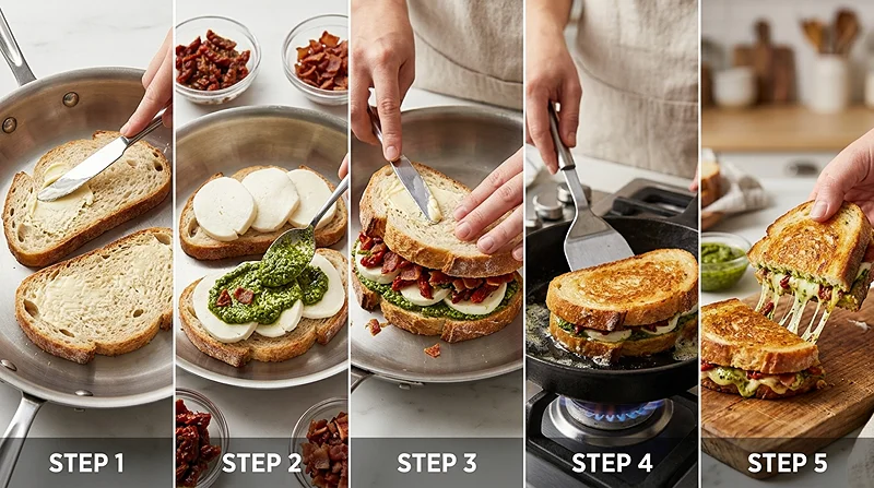 Pesto Grilled Cheese 3 Easy Dinner Recipes Sandwich