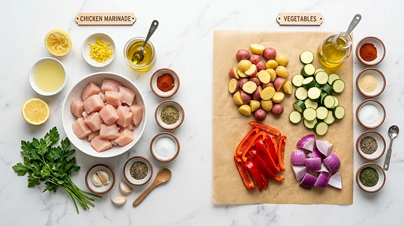 Sheet Pan Lemon Herb Chicken Thighs 2 Easy Lemon Herb Chicken