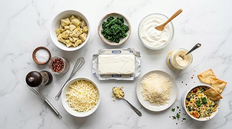 Easy Spinach Artichoke Dip