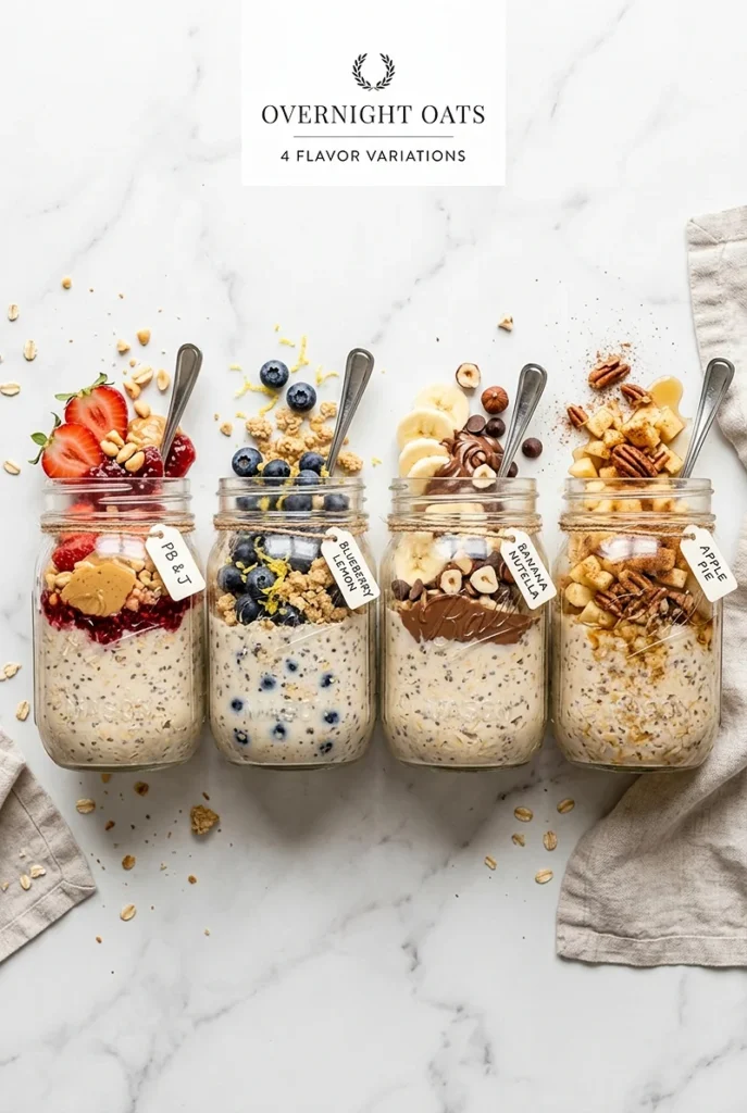 Easy Overnight Oats 4 Easy oats recipe