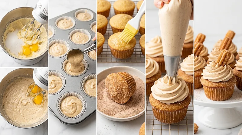 Churro Cupcakes 3 Fiesta Party Desserts