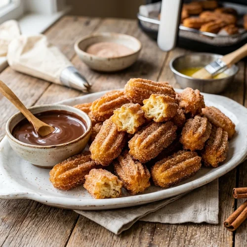 Fluffy Air Fryer Churro Bites Recipe