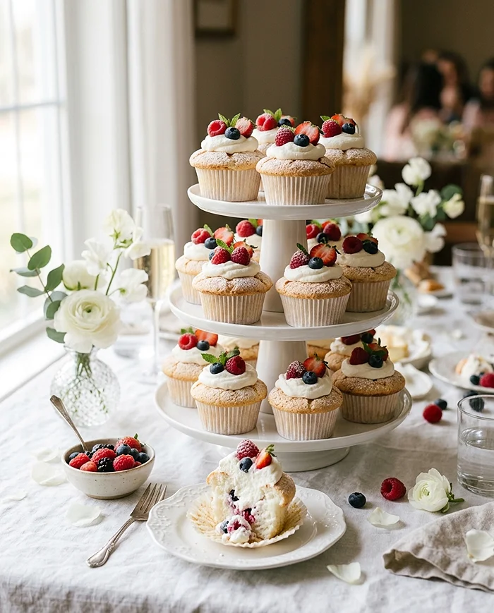 Fluffy Angel Food Cupcakes