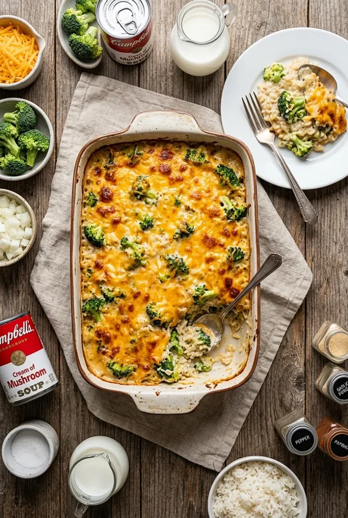 Broccoli-Rice Casserole 4 Fresh Broccoli Rice Casserole