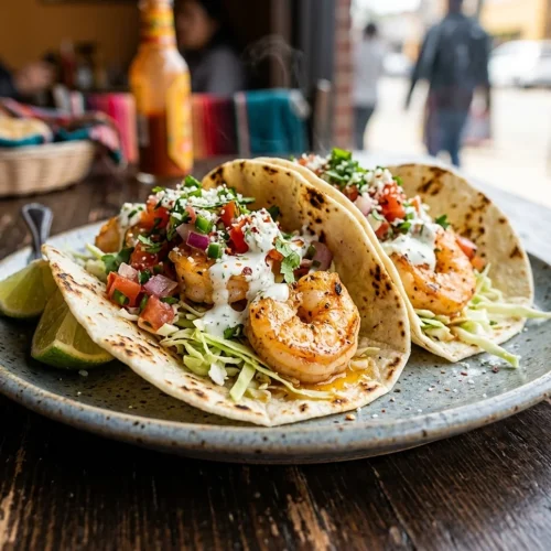 Garlic Butter Shrimp Tacos