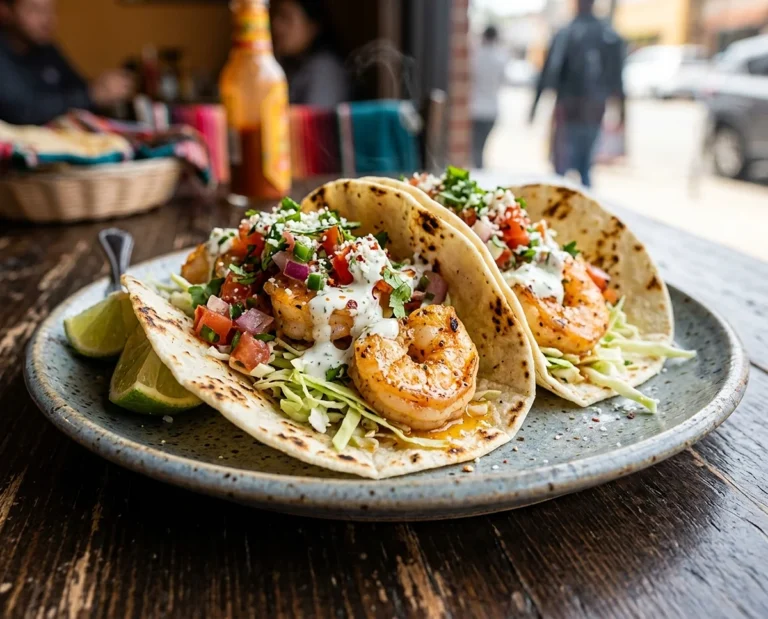 Garlic Butter Shrimp Tacos