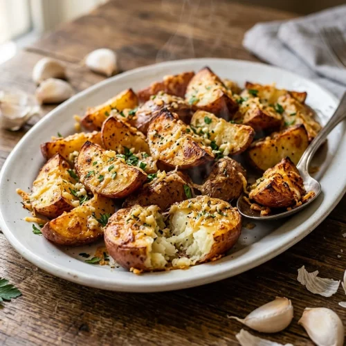 Garlic Parmesan Roasted Potatoes 5 Garlic Parmesan Roasted Potatoes