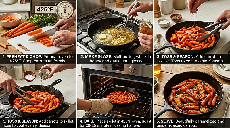 Honey Garlic Roasted Carrots 3 Garlic Side Dishes